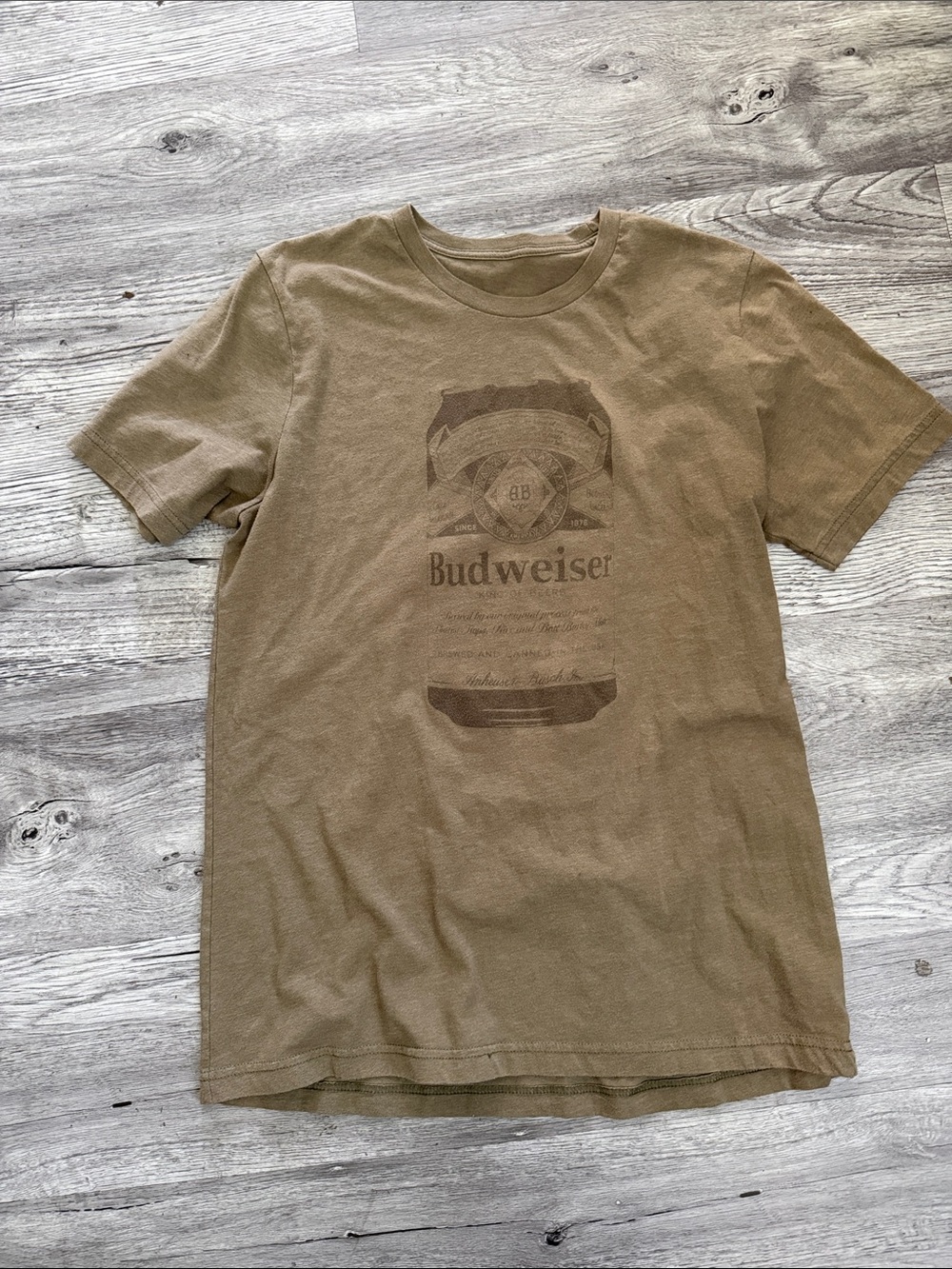 Budweiser Men's Brown Graphic Tee